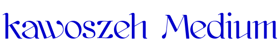 kawoszeh Medium шрифт